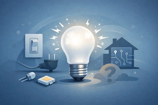 Perché la lampadina LED lampeggia da spenta?