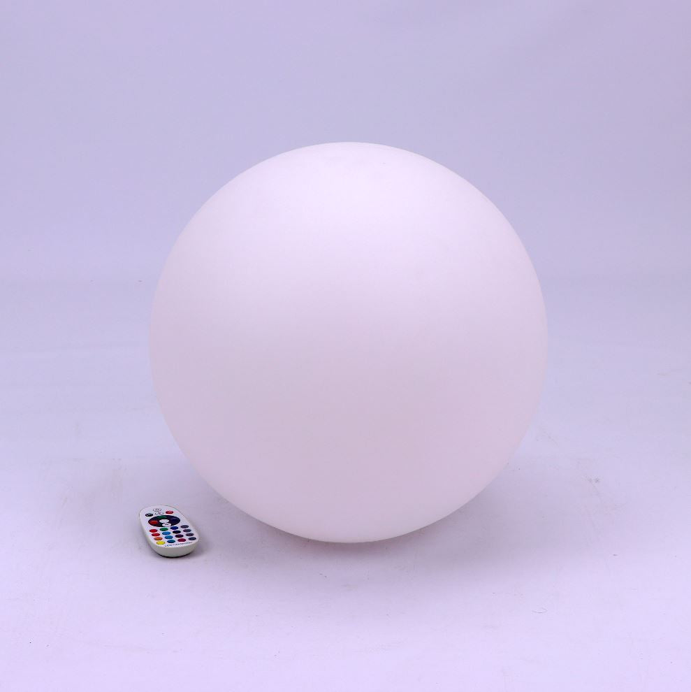 Sfera Palla Luminosa Grande Ball Light Con Lampada Luce Led RGBW Ricaricabile Telecomando Incluso IP54 40X40X39cm SKU-40201