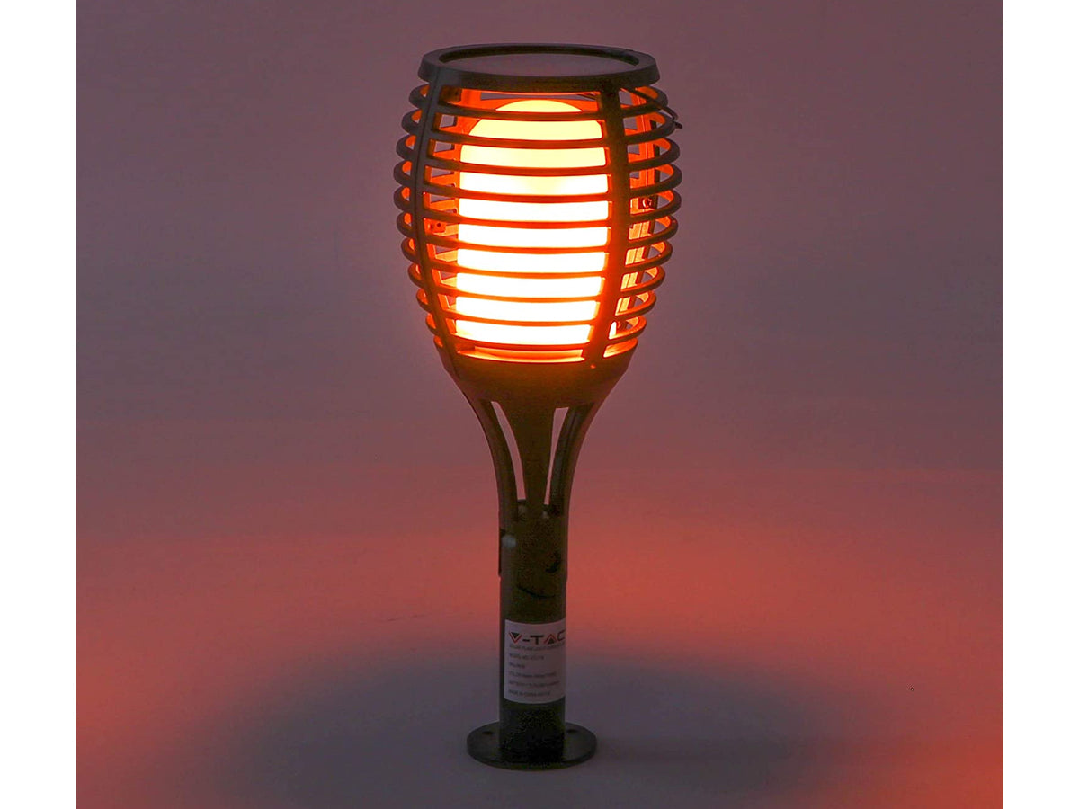 Lampade Solare a Led 1W Caldo 1700K Forma di Torcia Effetto Fiamma IP44 Per Giardino SKU-8558