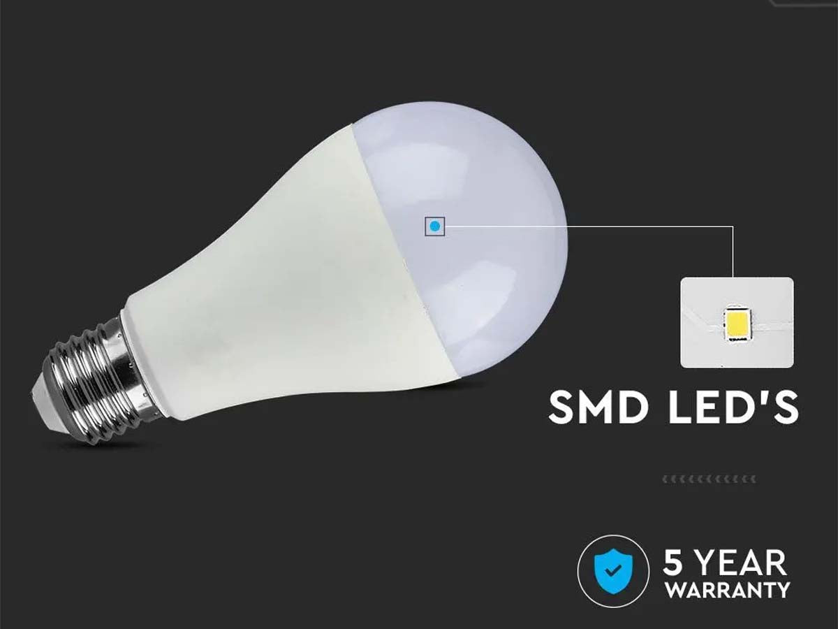 Lampada Led E27 A65 17W 1521 LM Caldo 3000K Dimmerabile Chip Samsung SKU-20188