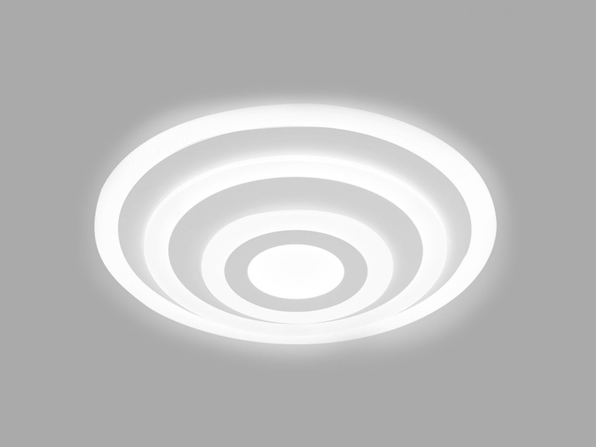 Lampadario LED con Montaggio a Plafone Rotonda Tripli Anelli Diametro 600mm 400mm 200mm 4000K 85W Dimmerabile Triac Dimmer SKU-3911